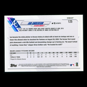Ian Anderson RC 2021 Topps Opening Day Rookie Braves