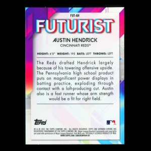 Austin Hendrick 2021 Bowman Chrome Futurist Reds
