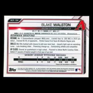 Blake Walston 2021 Bowman Chrome Prospect Diamondbacks
