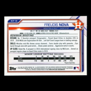 Freudis Nova 2021 Bowman Chrome Prospect Astros