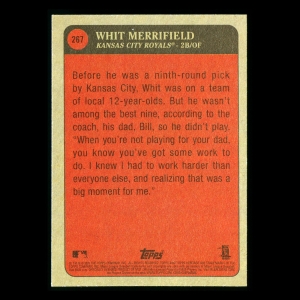 Whit Merrifield 2021 Heritage Boyhood Photos of the Stars Royals