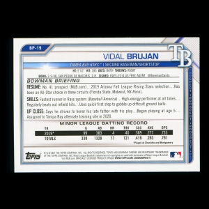 Vidal Brujan 2021 Bowman Prospect Rays