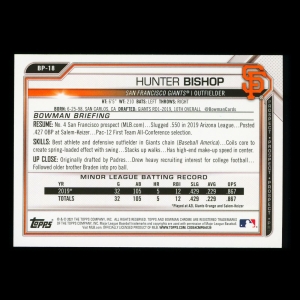 Hunter Bishop 2021 Bowman Prospect Giants