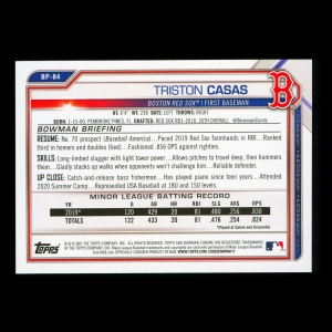 Triston Casas 2021 Bowman Prospect Red Sox