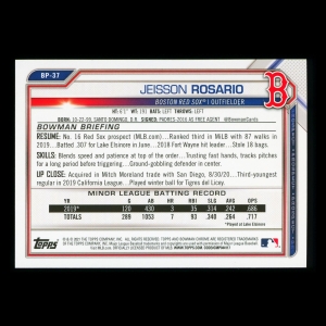 Jeisson Rosario 2021 Bowman Prospect Red Sox