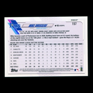 Mike Brosseau 2021 Topps Opening Day Future Stars Rays