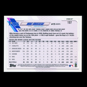 Mike Brosseau 2021 Topps Opening Day Future Stars Rays