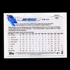 Mike Brosseau 2021 Topps Opening Day Future Stars Rays