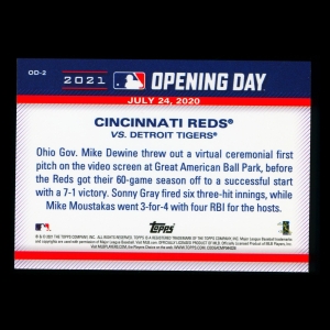 Cincinnati Reds 2021 Topps Opening Day