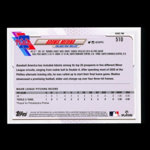 Adonis Medina RC Topps 2021 Rookie Phillies