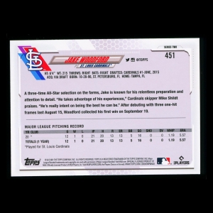 Jake Woodford RC Topps 2021 Rookie Cardinals