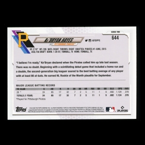 Ke'Bryan Hayes RC Topps 2021 Rookie Pirates