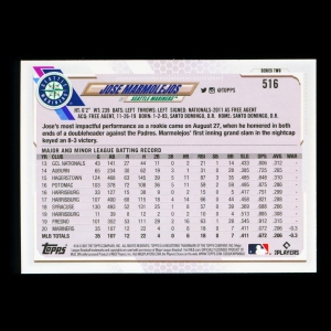 Jose Marmolejos RC Topps 2021 Rookie Mariners