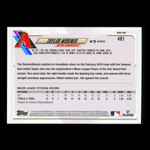 Taylor Widener RC Topps 2021 Rookie Diamondbacks