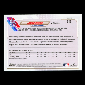Johan Oviedo RC Topps 2021 Rookie Cardinals