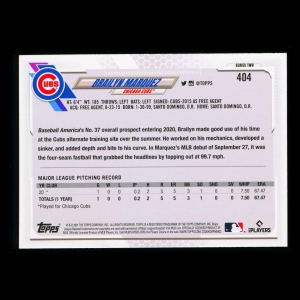 Brailyn Marquez RC Topps 2021 Rookie Cubs