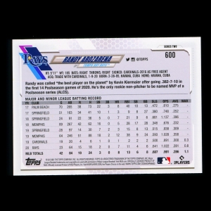 Randy Arozarena Topps 2021 Future Stars Rays