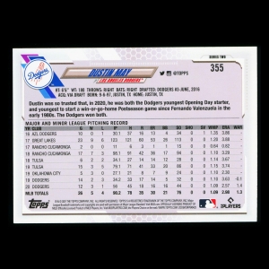Dustin May Topps 2021 Future Stars Dodgers