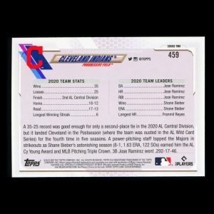 Cleveland Indians Topps 2021 Team Card Progressive Field