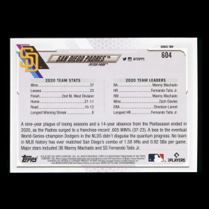 San Diego Padres Topps 2021 Team Card Petco Park