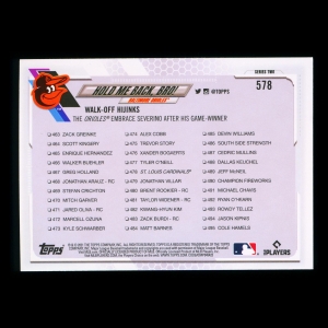 Hold Me Back, Bro! Topps 2021 Checklist Orioles