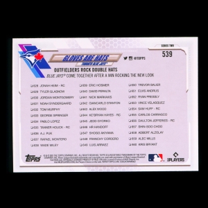 Gloves are Hats Topps 2021 Checklist Blue Jays