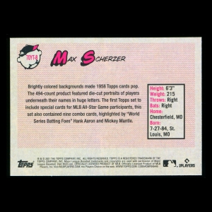 Max Scherzer 2021 Topps 70 Years of Topps Nationals