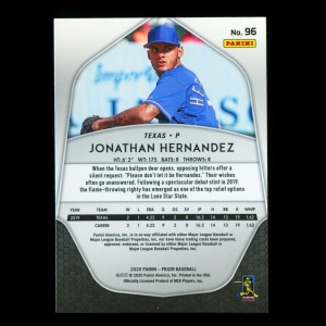 Jonathan Hernandez RC 2020 Prizm Rookie Rangers