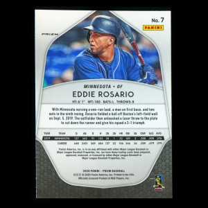 Eddie Rosario 2020 Prizm Silver Twins