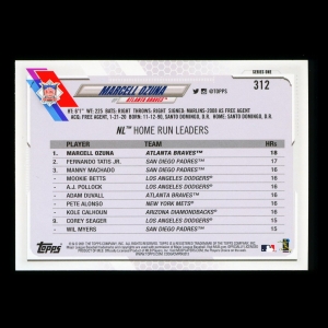 Marcell Ozuna 2021 Topps League Leaders Braves