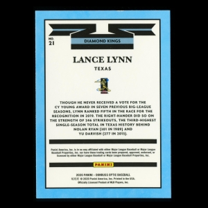 Lance Lynn 2020 Optic Diamond Kings Rangers