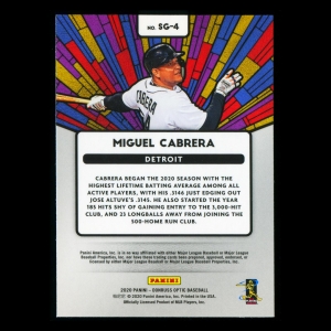 Miguel Cabrera 2020 Optic Stained Glass Tigers