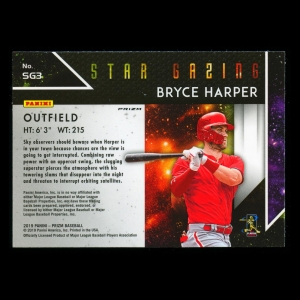 Bryce Harper 2019 Prizm Star Gazing Silver Phillies
