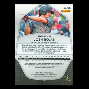 Josh Rojas RC 2020 Prizm Rookie Silver Diamondbacks
