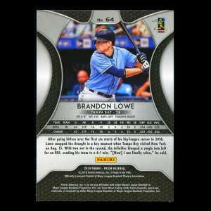 Brandon Lowe RC 2019 Prizm Rookie Rays