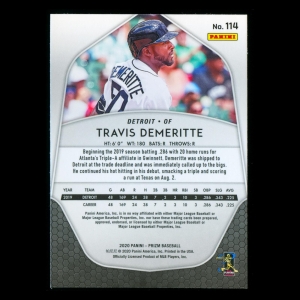 Travis Demeritte RC 2020 Prizm Rookie Tigers