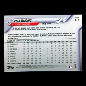 Paul DeJong 2020 Topps Chrome Prism Refractors Cardinals