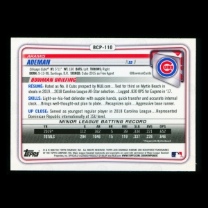 Aramis Ademan 2020 Bowman Chrome Prospect Cubs