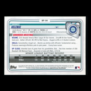 Jarred Kelenic 2020 Bowman Prospect Mariners