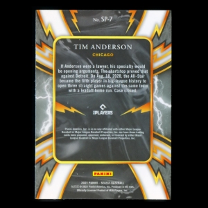 Tim Anderson 2021 Select Sparks White Sox