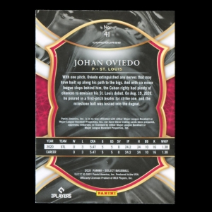 Johan Oviedo RC 2021 Select Rookie Cardinals