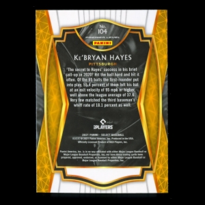 Ke'Bryan Hayes RC 2021 Select Rookie Premier Level Pirates