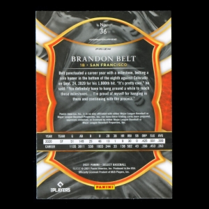 Brandon Belt 2021 Select Tri-Color Giants