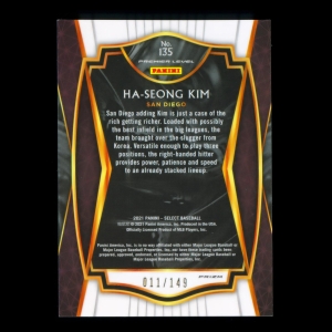 Ha-Seong Kim 2021 Select Blue Premier Level Padres 011/149