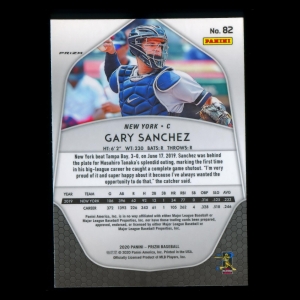 Gary Sanchez 2020  Prizm Blue Yankees