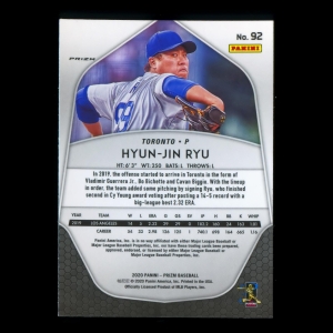 Hyun-Jin Ryu 2020  Prizm Red Blue Jays