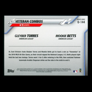 Mookie Betts | Gleyber Torres 2020 Topps All-Star Rivals Gold Foil American League