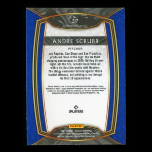 Andre Scrubb RC 2021 Select Diamond Level Rookie Astros