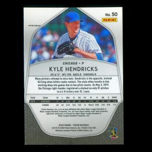 Kyle Hendricks 2020 Prizm Red Cubs
