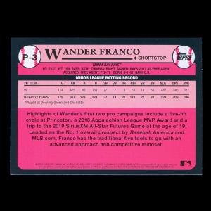 Wander Franco 2020 Topps 1989 Retro #1 Prospect Rays